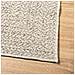 Tappeto ZIZUR Crema 240x240 cm Aspetto Iuta Interni ed Esterni - Foto miniatura 8