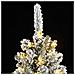 Albero di Natale Artificiale con 150 LED e Neve Fioccata 120 cm - Foto miniatura 6