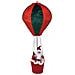 Mongolfiera Di Babbo Natale Verde E Rosso Decorazione Statuina Natalizia 40x92cm - Foto miniatura 4
