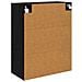 Mobile a muro 2 pcs Rovere Nero 69,5 x 34 x 90 cm - Foto miniatura 9