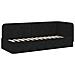Cornice del letto ad angolo Nero 80 x 200 cm Tessuto - Foto miniatura 6