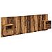 Testata con Comodino 3 pcs Legno vecchio Legno multistrato - Foto miniatura 1