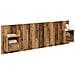 Testata con Comodino 3 pcs Legno vecchio Legno multistrato - Foto miniatura 3