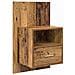 Testata con Comodino 3 pcs Legno vecchio Legno multistrato - Foto miniatura 6