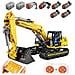 Set blocchi compatibili 2169 Pezzi Escavatore RC per bambini - Foto miniatura 1