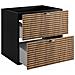 | Mobili da bagno | Marrone opaco, nero | L /A /D circa 140/57/46 cm | Mobiletto, mobili da bagno | Mensola, top - nero, LOFT - Foto miniatura 8