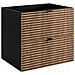 | Mobili da bagno | Marrone opaco, nero | L /A /D circa 140/57/46 cm | Mobiletto, mobili da bagno | Mensola, top - nero, LOFT - Foto miniatura 9