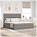 Letto con luci a strisce a LED Talpa 200 x 200 cm Tessuto - Foto miniatura 2