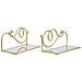 Mensola Vkh226-oro-metallo-41,5x18x20,5 Cm - Foto miniatura 1