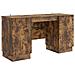 Scrivania Rovere Fumo 142,5 x 50 x 75 cm Legno ingegnerizzato - Foto miniatura 1