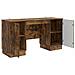 Scrivania Rovere Fumo 142,5 x 50 x 75 cm Legno ingegnerizzato - Foto miniatura 3