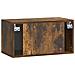 Mobile Porta TV da Muro Rovere Fumo 59,5 x 31 x 30 cm - Foto miniatura 6