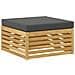 Set divani 6 pcs Bianco e Antracite Legno di Acacia Massello - Foto miniatura 3