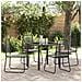 Set da Pranzo per Giardino 5 pcs Nero - Foto miniatura 2
