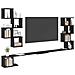 Mensola per TV da muro Rovere Nero 180 x 15 x 94 cm - Foto miniatura 3