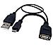 ICOC MUSB-MC2 - Cavo USB A F 2.0 OTG Micro USB M con Alimentazione USB, 30cm Nero - Foto miniatura 1
