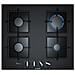 Piano Cottura PPP6A6B20 Serie 6 a Gas 4 Fuochi Gas Colore Nero - Foto miniatura 6