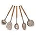 Set 5 utensili cucina manico acacia - Foto miniatura 1