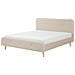 Letto Matrimoniale Moderno In Tessuto Beige 180x200cm Rennes - Foto miniatura 23