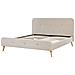 Letto Matrimoniale Moderno In Tessuto Beige 180x200cm Rennes - Foto miniatura 28
