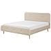 Letto Matrimoniale Moderno In Tessuto Beige 180x200cm Rennes - Foto miniatura 13