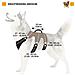 Pettorina Ergonomica Per Cani Taglia Medio-grande Ergotrekking P Medium, Sei Chiusure Con Microregolazione, Morbida Imbottitura, Riflettente, Ideale Per Escursioni, Nero - Foto miniatura 2