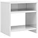 Comodini 2 pz Bianco Lucido 40x30x40 cm in Legno Multistrato - Foto miniatura 6