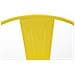 Sedia Impilabile in Metallo Benedikt - Sedia Bar o Cucina Stile Industria - Sedia Pranzo Design Scandinavo Laccata con Alto Schienale I Altezza Seduta 46 cm I Portata Max 200 kg Giallo - Foto miniatura 3