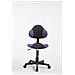 Sedia da Ufficio Bastian in Rete Traspirante I Sedia Lavoro Regolabile 39-51 CM I Poltrona Ergonomica Scrivania Moderna I Sedia Pc con Ruote Nero Viola - Foto miniatura 2
