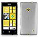 Custodia Compatibile Con Nokia Lumia 525 In Argento - Coperchio Protettivo In Silicone Tpu Flessibile Con Design Spazzolato - Foto miniatura 1