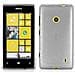 Custodia Compatibile Con Nokia Lumia 525 In Argento - Coperchio Protettivo In Silicone Tpu Flessibile Con Design Spazzolato - Foto miniatura 3