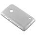 Custodia Compatibile Con Nokia Lumia 525 In Argento - Coperchio Protettivo In Silicone Tpu Flessibile Con Design Spazzolato - Foto miniatura 4