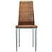 Sedie Per Sala Da Pranzo 2 Pz In Similpelle Scamosciata Marrone - Foto miniatura 2