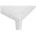 Tavolo Rettangolare Da Esterno Struttura In Resina Dura Effetto Rattan 150 X 90 X 72 Cm Color Bianco - Foto miniatura 2