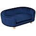 Cuccia Da Interni, Divano Per Gatti O Cani Di Taglia Piccola E Media In Velluto Blu - Foto miniatura 1