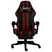 Sedia Da Gaming Con Poggiapiedi Nero E Rosso Vino In Similpelle - Foto miniatura 2