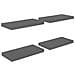Scaffali A Parete 4 Pz Grigio Lucido 50x23x3,8 Cm In Mdf - Foto miniatura 2