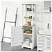 Mobile Alto Colonna Bagno Salvasapzio Mobile Bagno Mobiletto Cucina Armadio Bagno Bzr43-w - Foto miniatura 4