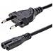Cavo di Alimentazione CA da 3m, Spina EuroPlug a C7, 2.5A-250V, 18AWG, Cavo Elettrico di Ricambio con spina italiana per Notebook / Stampanti /Monitor /Laptop, Cavo alimentazione bipolare - Foto miniatura 1