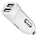 Caricabatterie Z2a Auto Originale 8 Pin - Dual Usb White Per Iphone X Xs Xr 11 12 13 14 - Foto miniatura 3