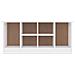 Panca Porta Scarpe Alta Bianca 100x35x45 Cm Legno Massello Pino - Foto miniatura 3