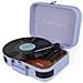 Giradischi Vintage VC600 Riproduttore e Convertitore di Vinili Tramite Bluetooth e Usb Radio FM 2 Altoparlanti Integrati Colore Lilla - Foto miniatura 4