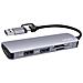 469630 replicatore di porte e docking station per laptop Cablato USB 3.2 Gen 1 (3.1 Gen 1) Type-A + Type-C Grigio - Foto miniatura 1