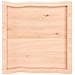 Piano per Tavolo 60x60x (2-6) cm Rovere Non Trattato Bordi Vivi - Foto miniatura 3
