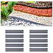 Set Di 20 Bordure Per Aiuole 13,5 Cm X 120 Cm, Grigio | Aiuole Giardino | Cordoli Per Aiuole - Foto miniatura 1