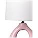 Lampada Da Tavolo Abbie Ceramica Rosa - Foto miniatura 4