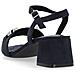 Blue Elegant Open Sandals Sandali Tessile Scarpe Donna Blu Eu 36, D1l50-14 - Foto miniatura 3