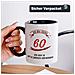 Coppia Di Tazze Ceramiche Con Scritta - Ideale Regalo Per 60 Anni! - Foto miniatura 4