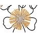 Decorazione In Metallo 3d Fiori 53 - Marrone - Metallo - 75x3,5x42 Cm - Foto miniatura 2