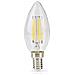 Lampadina E14 Led A Candela 4,5w Stile Retrò Dimmerabile, Trasparente - Foto miniatura 1